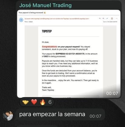 Resultado de un alumno del Club