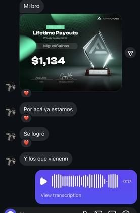 Resultado de un alumno del Club