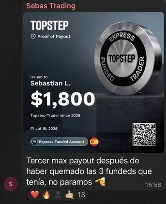Resultado de un alumno del Club