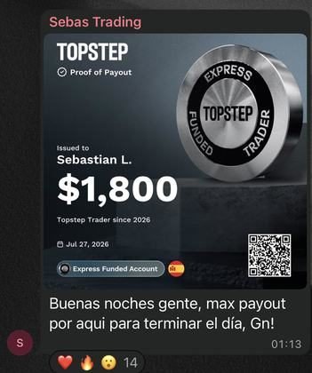 Resultado de un alumno del Club